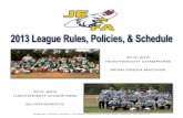 2013 JEFA League Rules, Policies, and Schedule
