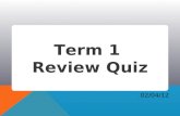 Quiz TErm 1 Week 11