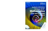 Cambridge IGCSE Mathematics: Core and Extended Coursebook with CD-ROM