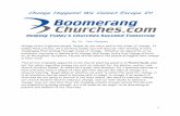 Boomerang Change Happens By Dr. Tom Cheyney