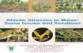 Abiotic Stresses In Maize: Some Issuues And Solutions, DMR