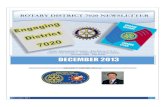 Rotary District 7020 Newsletter - December 2013