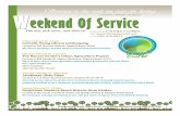 Weekend of Service flyer--Feb 25-27th