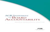 AGB Statement on Board Accountability