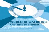 The world is watching and time is ticking!