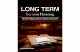 Long Term Sermon Planning