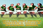 2012 Cal Poly Pomona Women's Soccer Record Book