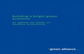 Building a bright green economy: An agenda for action on resource productivity