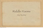 Riddle Poems Step By Step