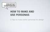 How to make better personas for design
