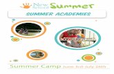 2013 Summer Academies