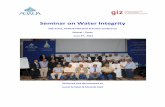 Seminar on Water Integrity