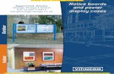 Vitincom notice boards and poster dislay cases 2012 from Storage Design Limited