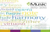 Victoria Conservatory of Music - Course Calendar 2012/13