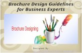 Brochure design guidelines for business experts