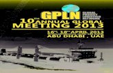 GPLN AGM Agenda 2013