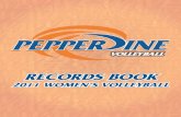 2011 Women's Volleyball Records Book