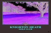 Knighton Heath Golf Club Official Corporate Brochure 2014 - 2015