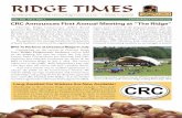 Ridge Times: Volume I, Issue 1
