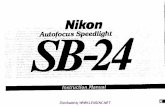 NIkon SB24 Flash manual