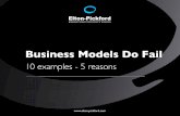 Business Model do Fail - 10 examples - 5 reasons