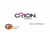 Orion telekom - Telfor 2010 prezentacija