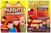 Parents Weekend Tabloid Cover and Sales Flyer