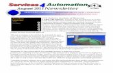 Services 4 Automation August 2011 Newsletter