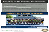 2013 Recycling on Campus Tennis Courts Posters