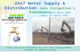 24x7 Water Supply & Distribution Jain Irrigation’s Experience