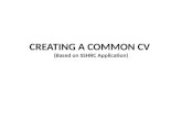 Creating a Common CV
