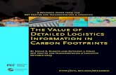 The Value of Detailed Logistics Information in Carbon Footprints
