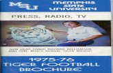 1975 Memphis Football Media Guide