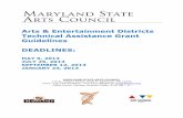 Technical Assistance Grant Guidelines for A&E Districts