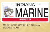 Marine Foundation - Indiana License Plate