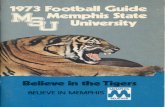 1973 Memphis Football Media Guide