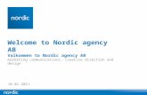 Nordic Agency Creds Jan 2011