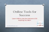 Online Tools for Success