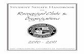 ESU Student Senate Handbook for Recognized Clubs & Organizations