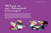 Volunteer Resources - What is an Alumni Group