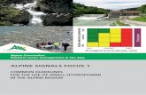 Alpine Signals FOCUS 1 - COMMON GUIDELINES FOR THE USE OF SMALL HYDROPOWER IN THE ALPINE REGION