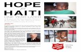 The Salvation Army - Hope for Haiti: One Year Later