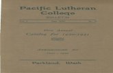 1920-1921Catalog of Pacific Lutheran College