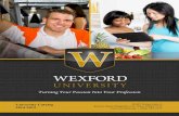 Wexford University - Turning Your Passion Into Your Profession