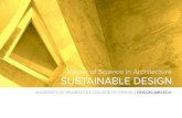 M.S. in Architecture-Sustainable Design  (MS-SD)