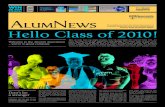 AlumNews: summer graduation 2010