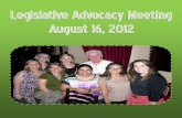 Legislative Advocacy Meeting
