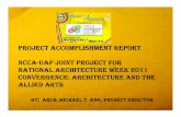 The NCCA-UAP NAW 2011 Project
