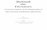 Lehmann - Behind the Dictators - A Factual Analysis of the Relationship of Nazi-Fascism and Roman Ca