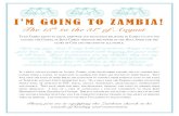 Zambia support letter